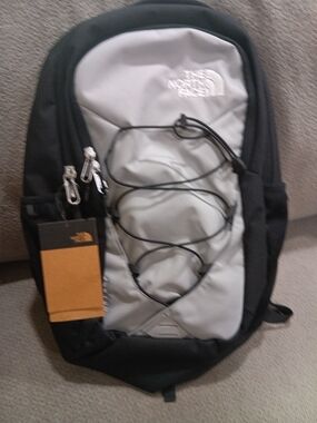 The North Face Black and Gray Daypack with Front Bungee